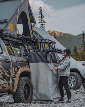 Load image into Gallery viewer, SMRT Tent rooftop tent shower tent set up
