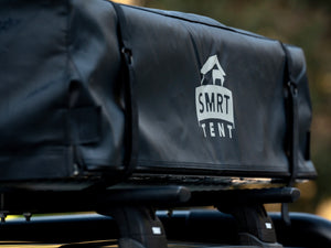 SMRT softshell rooftop tent, side